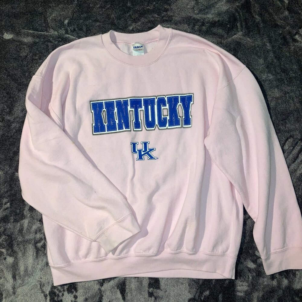 Light Pink Pullover Sweater Gilddan Heavy Blend XL Kentucky UK Sports Team